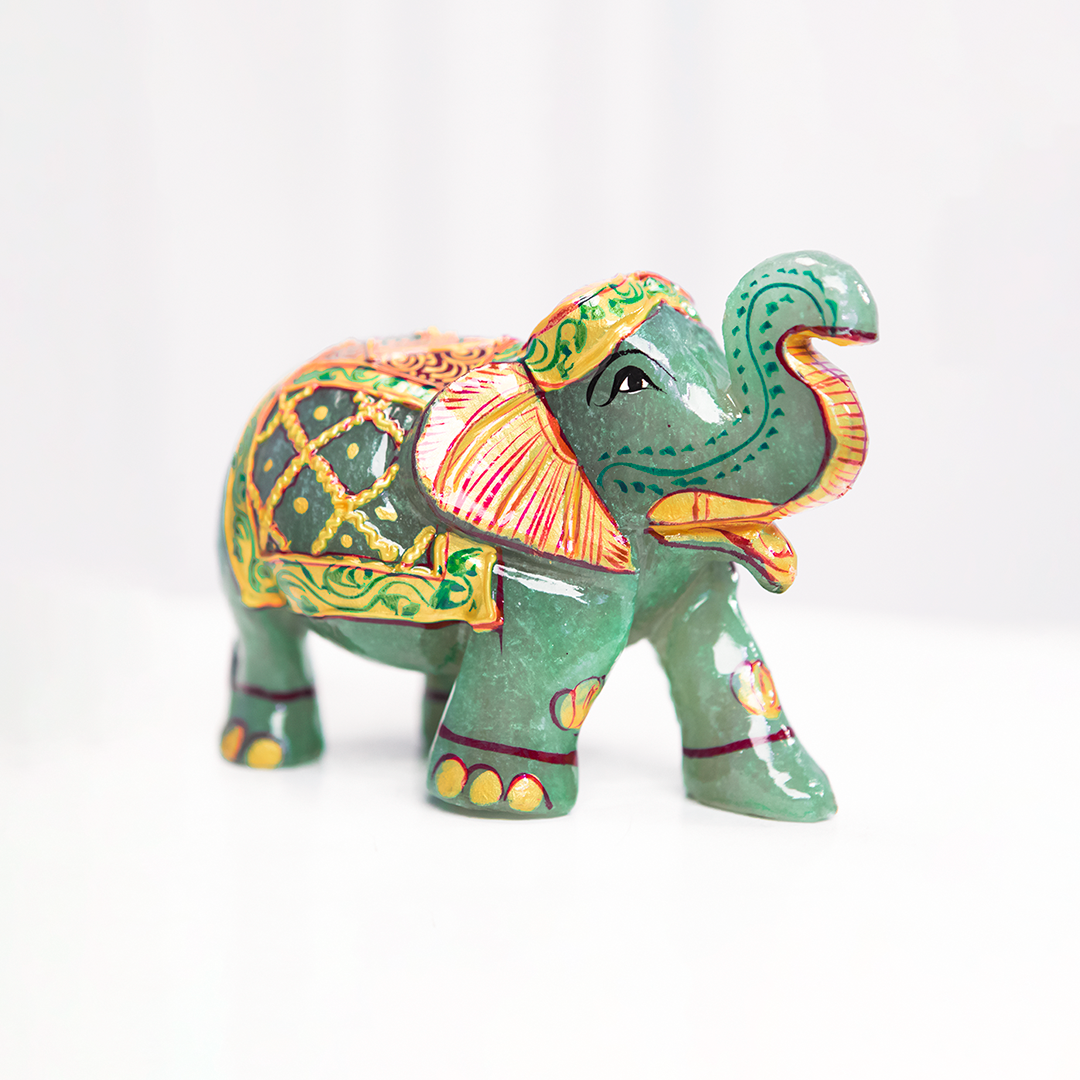 Green Aventurine Elephant