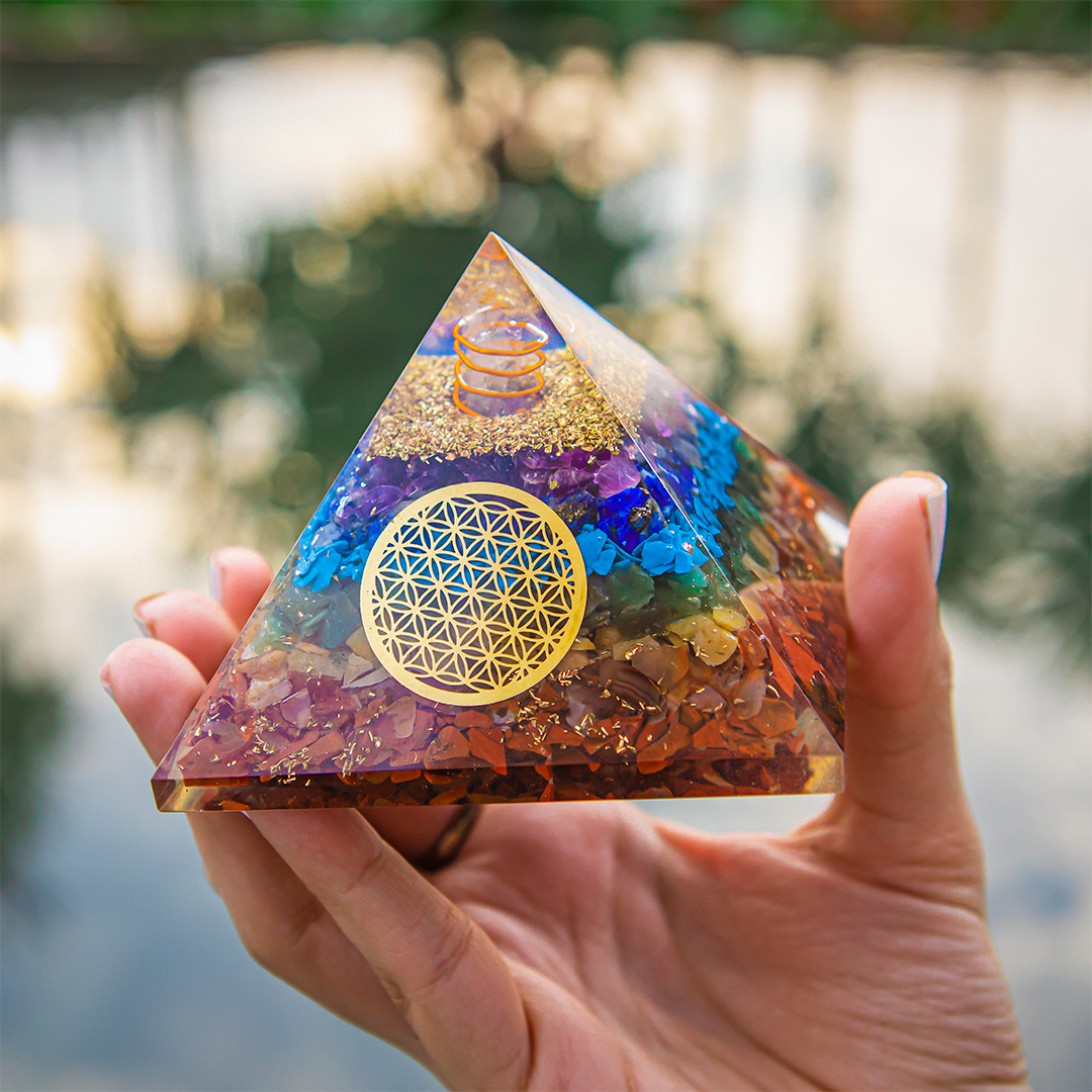 Seven Chakra Bundle (Orgone Pyramid + Diary)