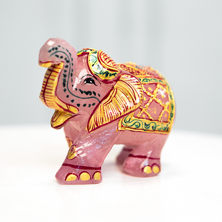 Rose Quartz Elephant