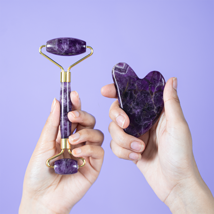 Amethyst Gua Sha Facial Set