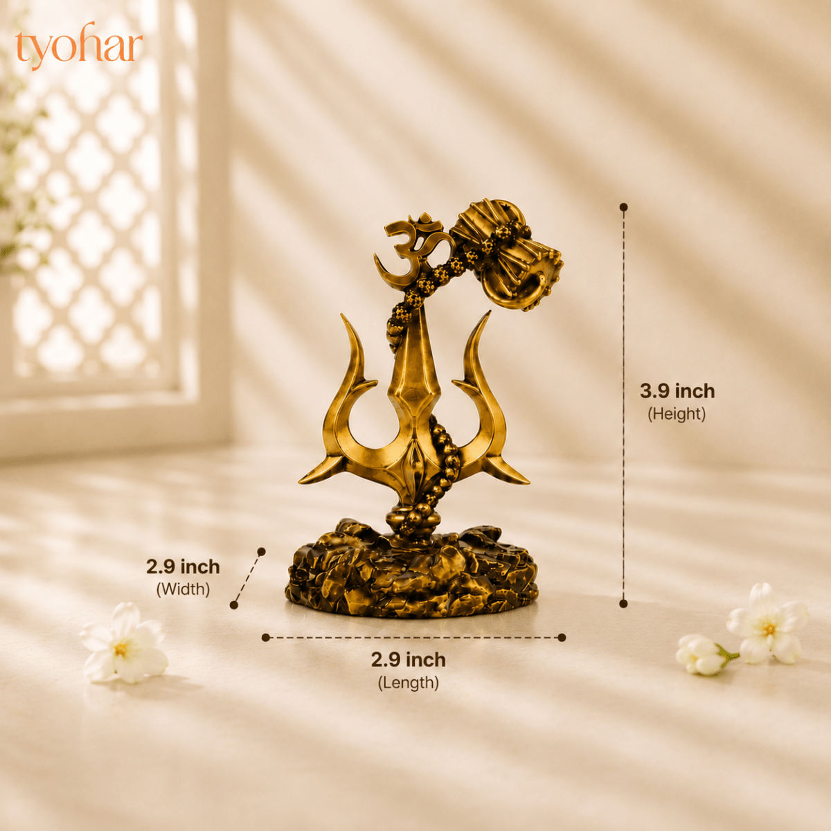 Divine Car Dashboard Idol - Marble Dust Coated - Tyohar Store