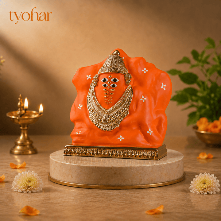 Shree Ashapura Maa Murti | Pure 24K Gold plated - Tyohar Store
