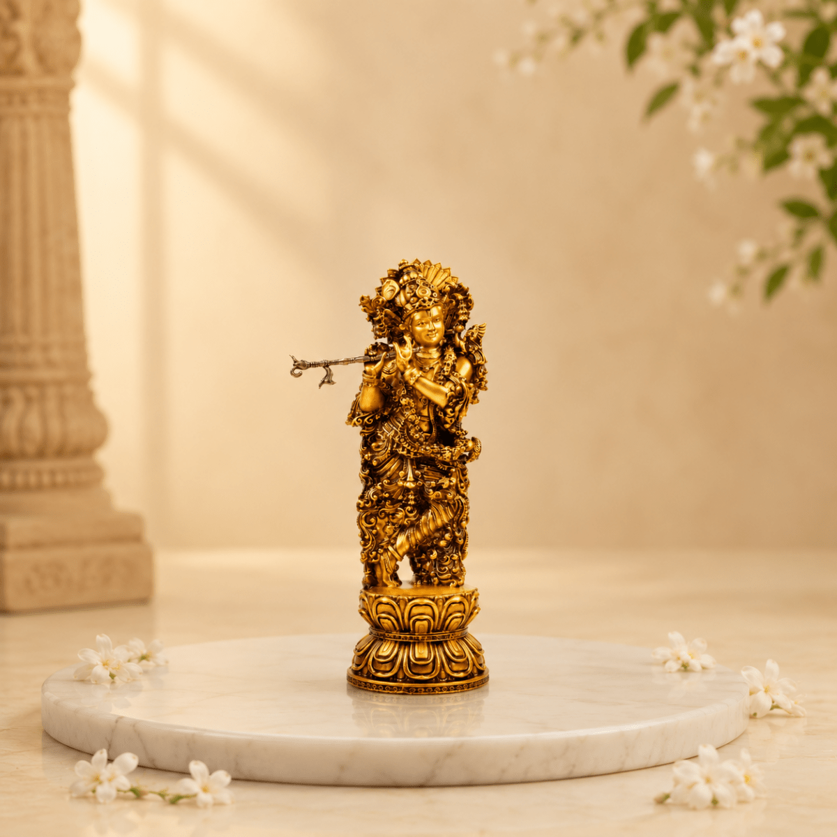 Divine Car Dashboard Idol - Marble Dust Coated - Tyohar Store