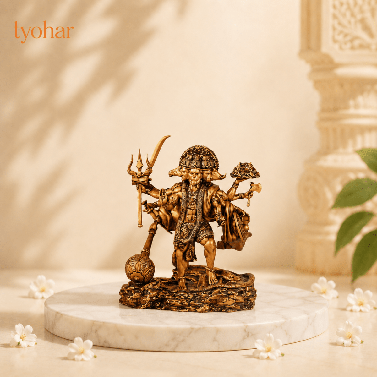 Divine Car Dashboard Idol - Marble Dust Coated - Tyohar Store