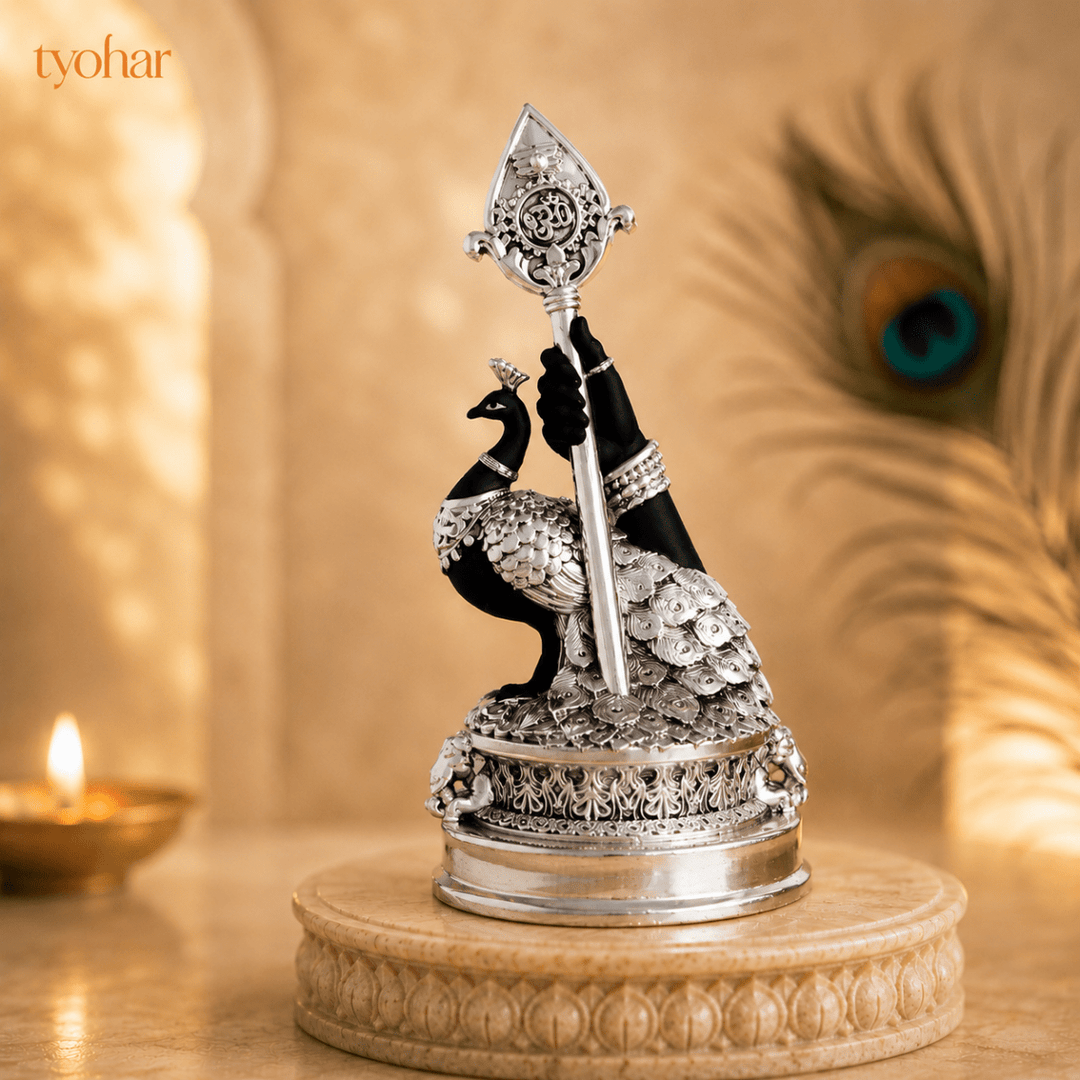Vel Mayil Murugan Idol (999 Silver Plated) - Tyohar Store