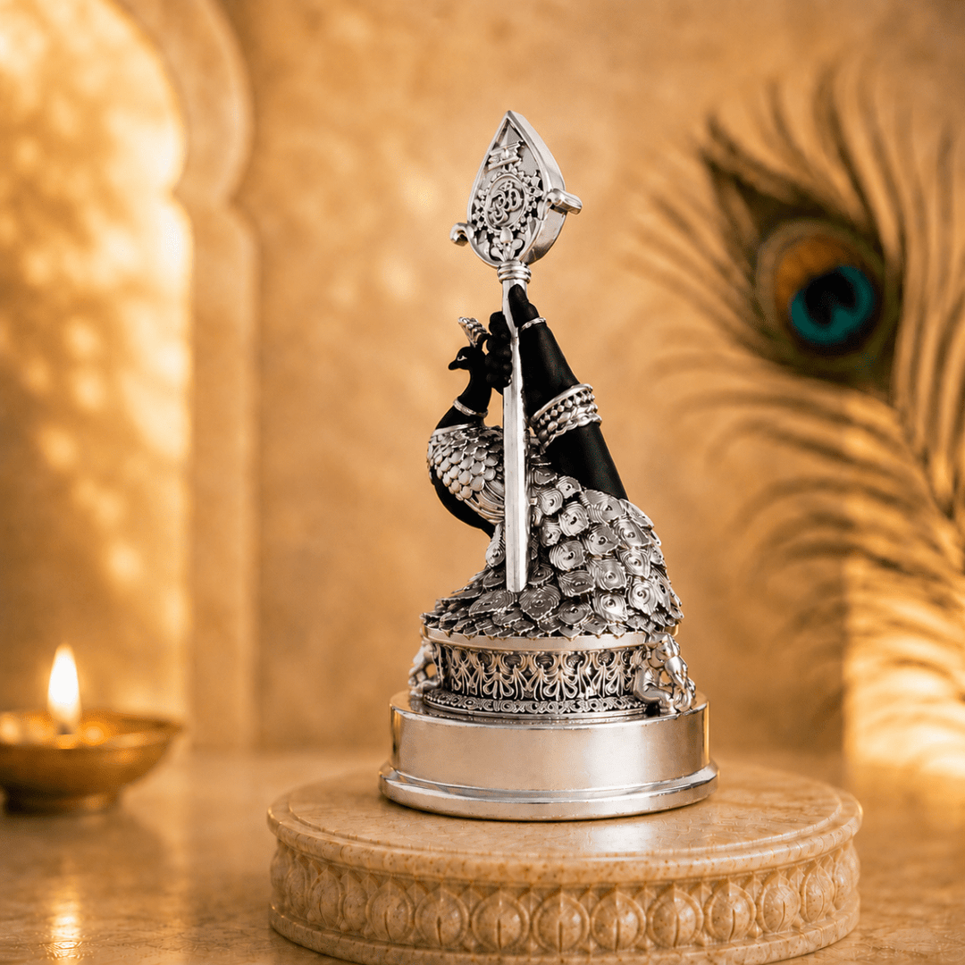 Vel Mayil Murugan Idol (999 Silver Plated) - Tyohar Store