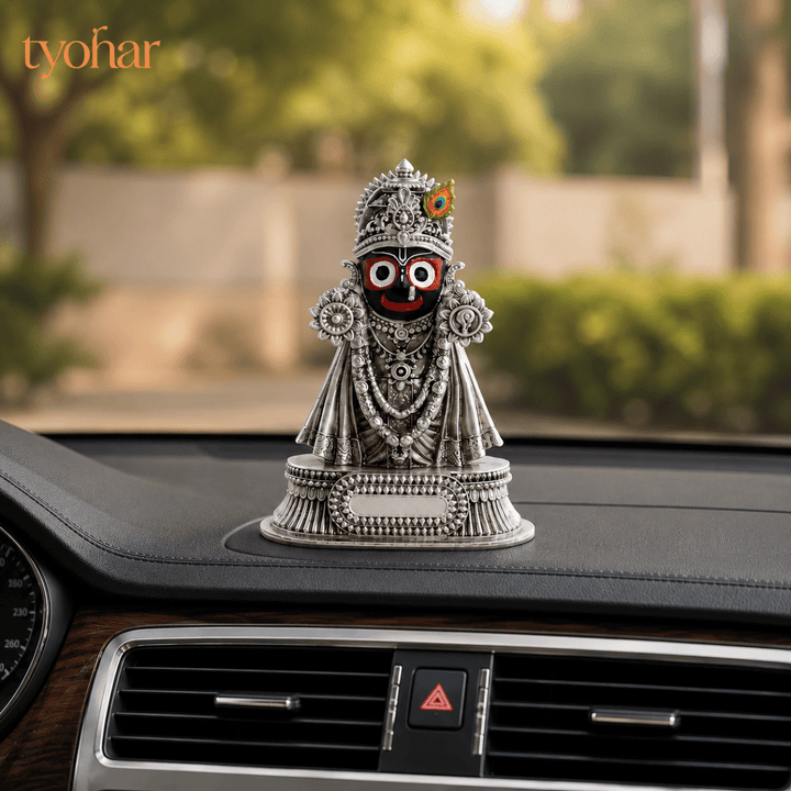 Rajadhiraj Lord Jagannath Idol | 999 Silver Plated - Tyohar Store