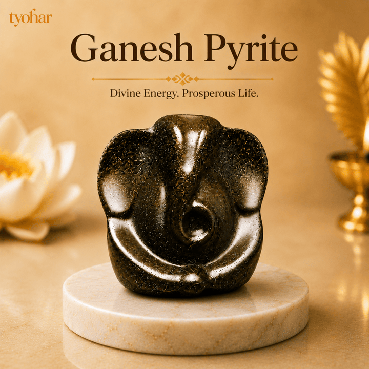 Pyrite Ganesha | Attract Money & Abundance - Tyohar Store