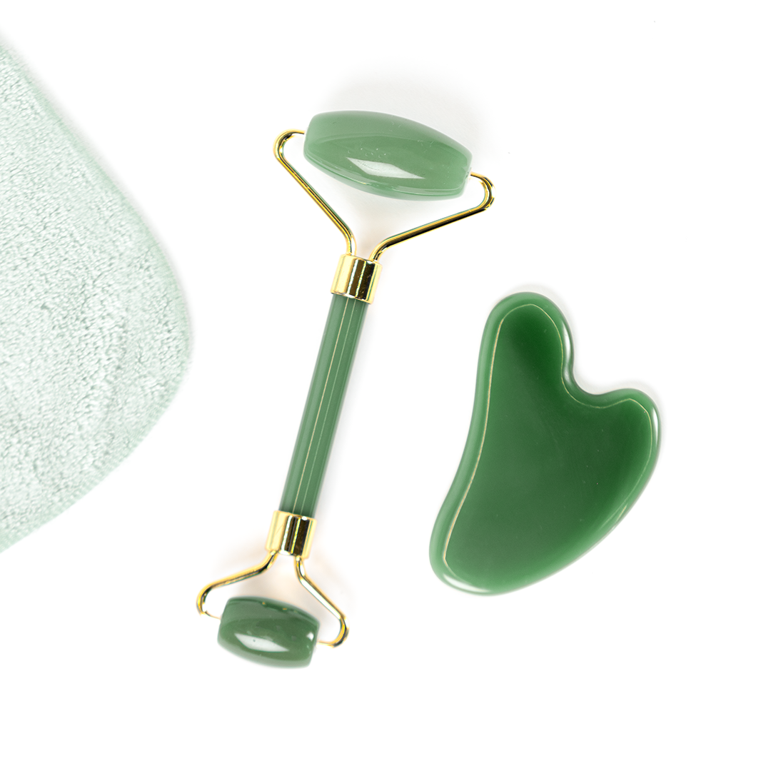 Jade Gua Sha Facial Set