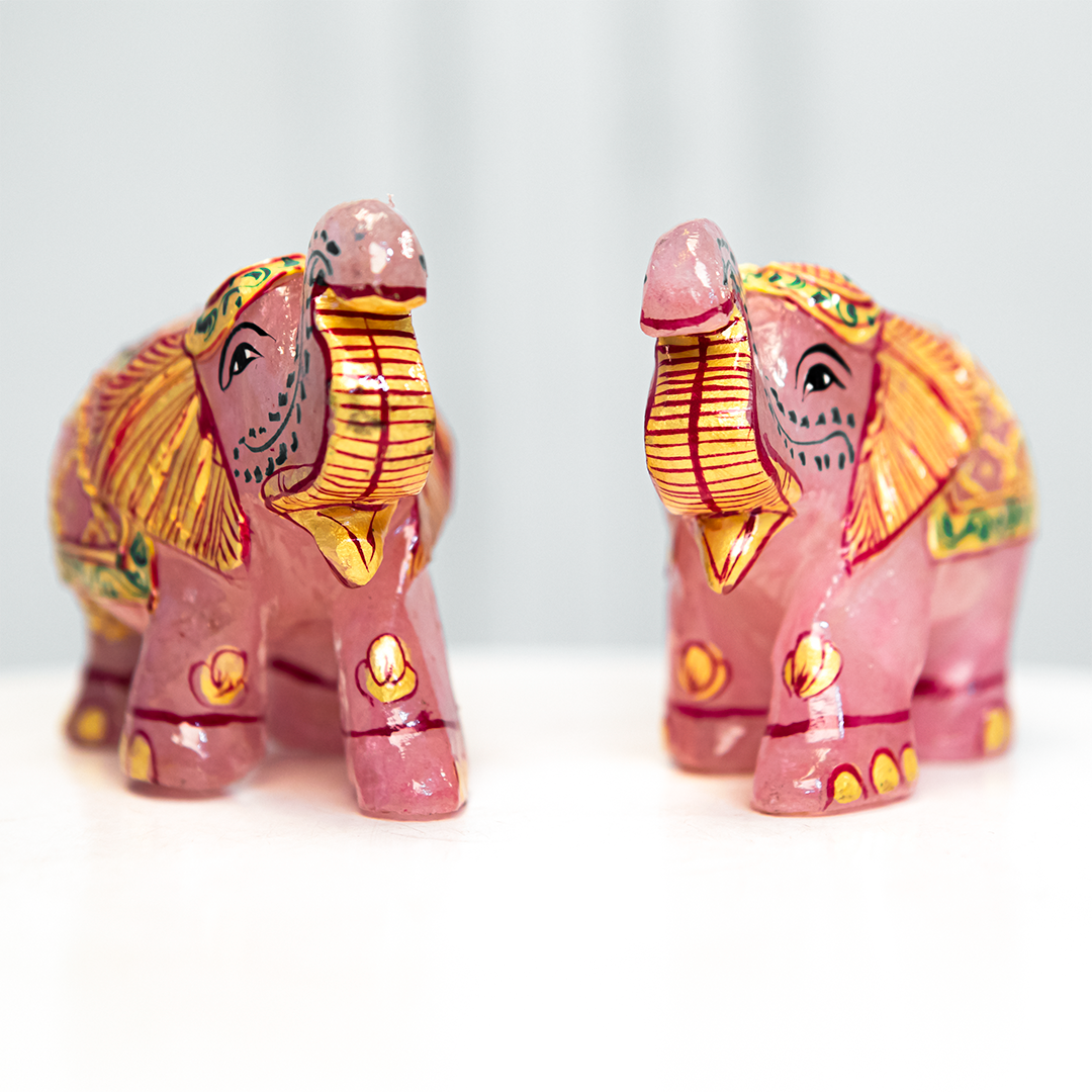 Rose Quartz Elephant