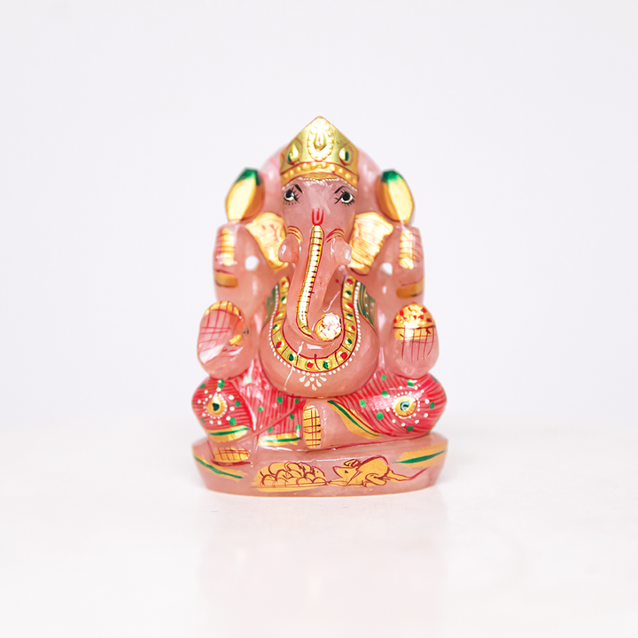 Rose Quartz Ganesha