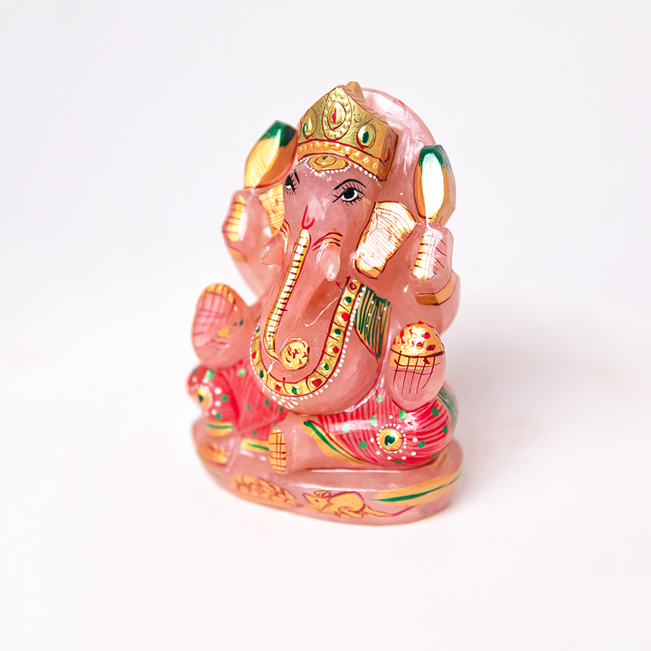 Rose Quartz Ganesha