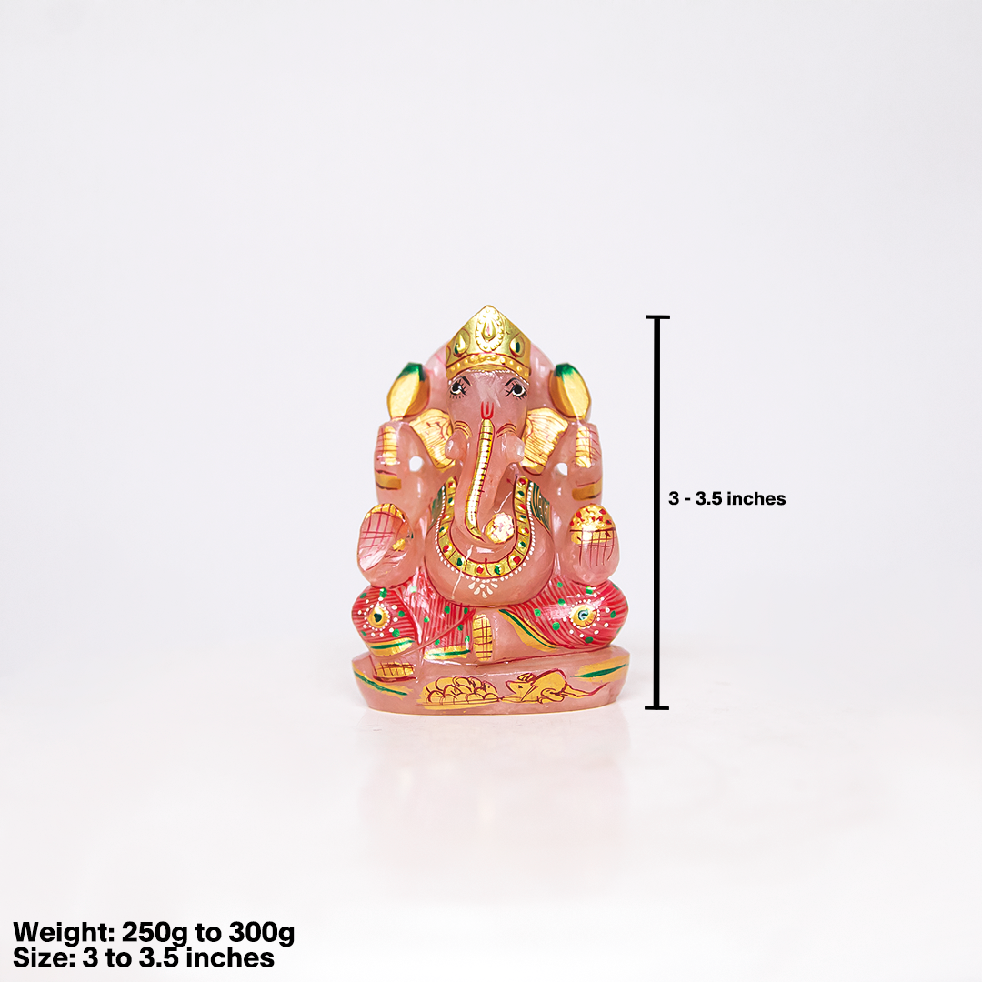 Rose Quartz Ganesha