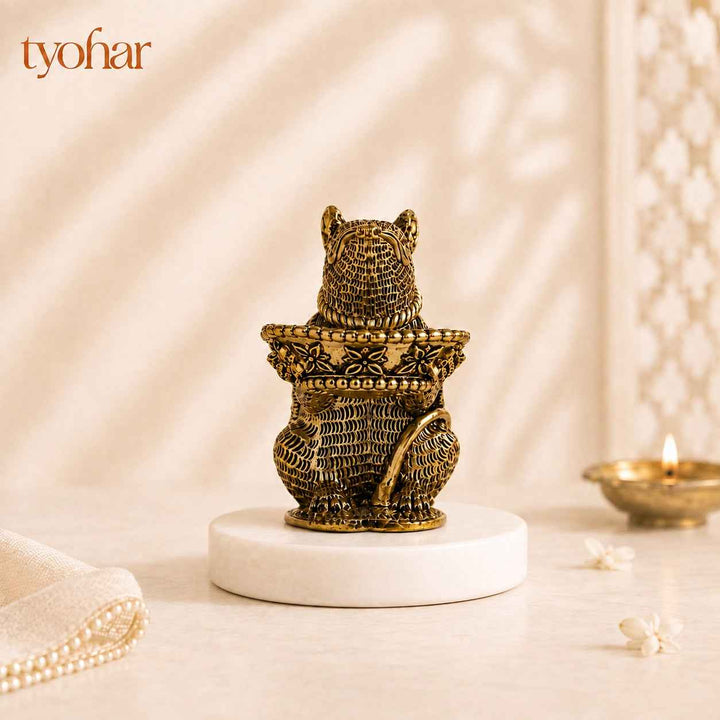 Mushak Raj Diya | Pure Brass, Best For Pooja