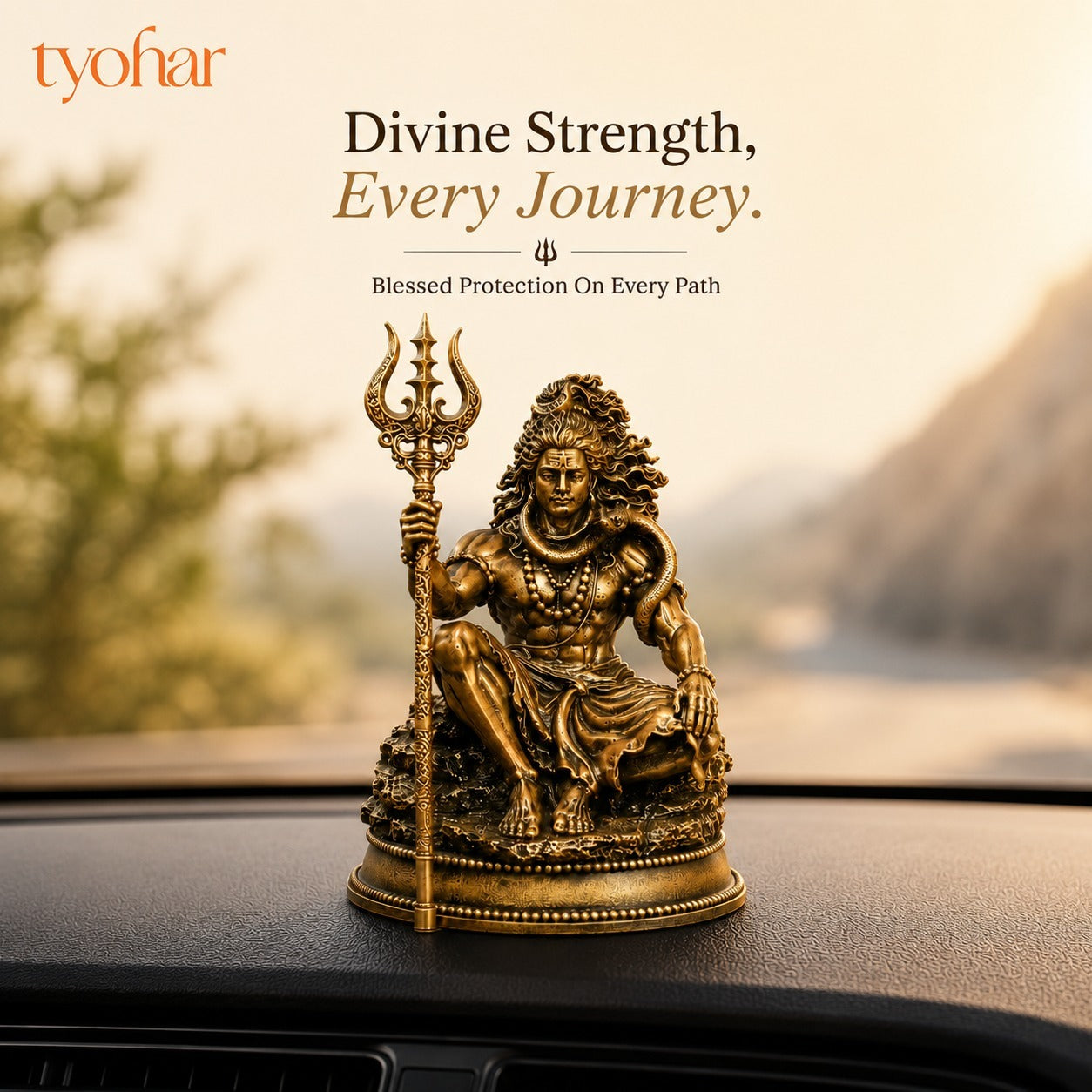 Divine Car Dashboard Idol - Marble Dust Coated
